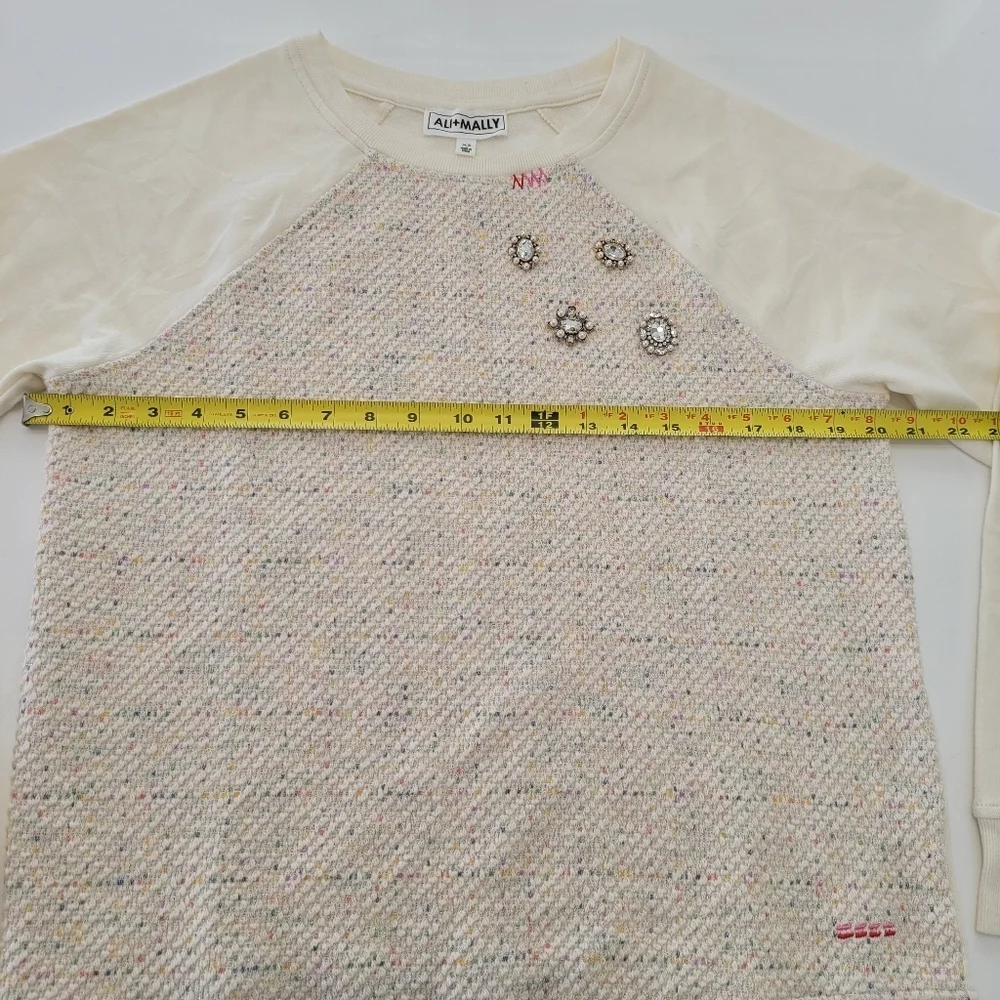 Ali + Mally x Peace Love World Embellished Sweatshirt